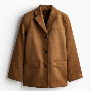H&M Tan Women's Blazer SINGLE-BREASTED JACKET